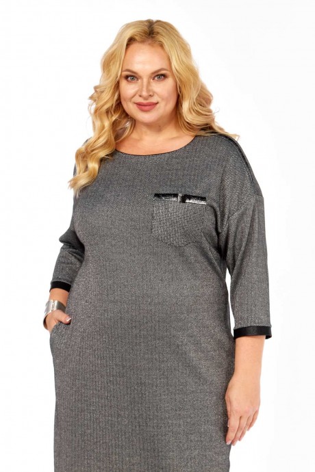 Платье Сибон 187 серый размер 60-64 #3
