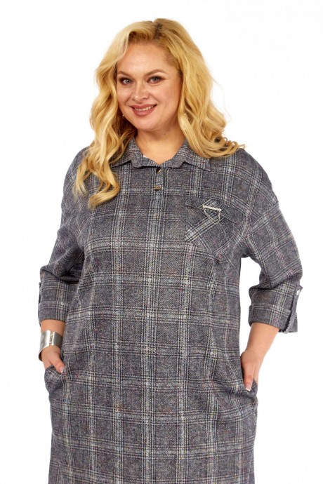 Платье Сибон 169 серый размер 62-66 #2