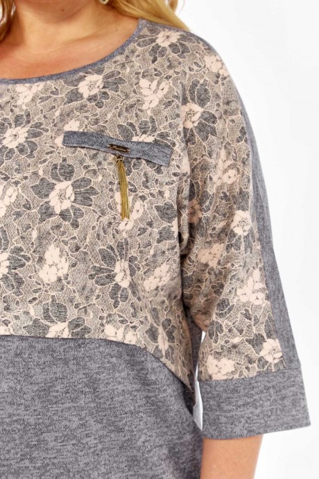 Платье Сибон 215 светло-серый размер 60-64 #3