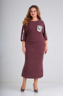 Платье Сибон 216 бордо #1