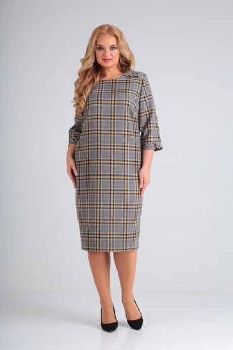 Платье Сибон 230 клетка размер 60-64 #2