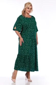 Платье Сибон 202 листики зеленые