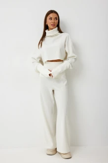 Брючный костюм V&N 1072 молочный