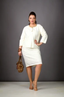 Юбочный костюм Rosheli 1188 молочный