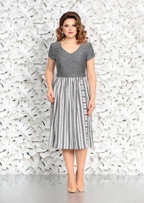 Платье Mira Fashion 4404 -2 серый размер 48-52 #1