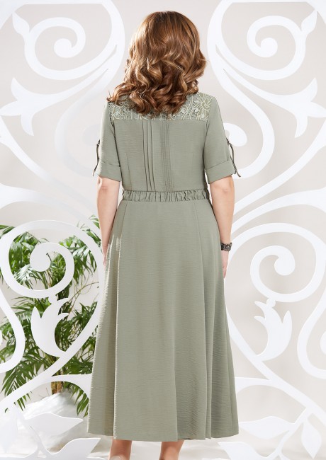 Платье Mira Fashion 4615 хаки размер 50-58 #3