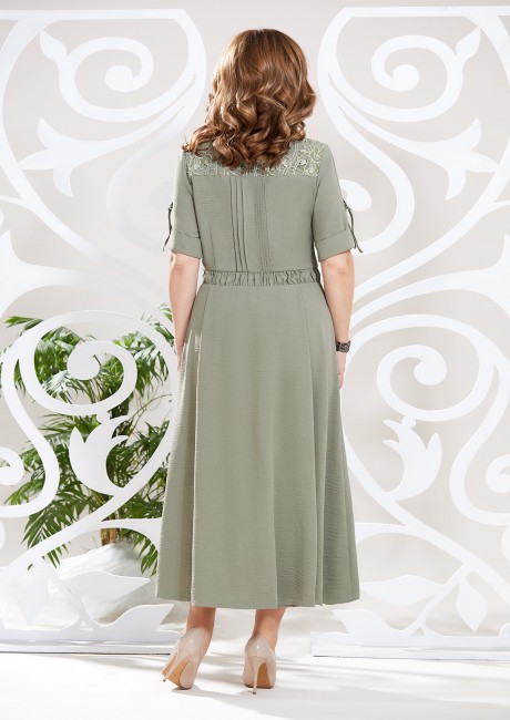 Платье Mira Fashion 4615 хаки размер 50-58 #4