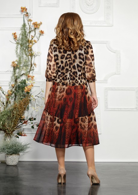 Платье Mira Fashion 4840 леопард размер 50-56 #2