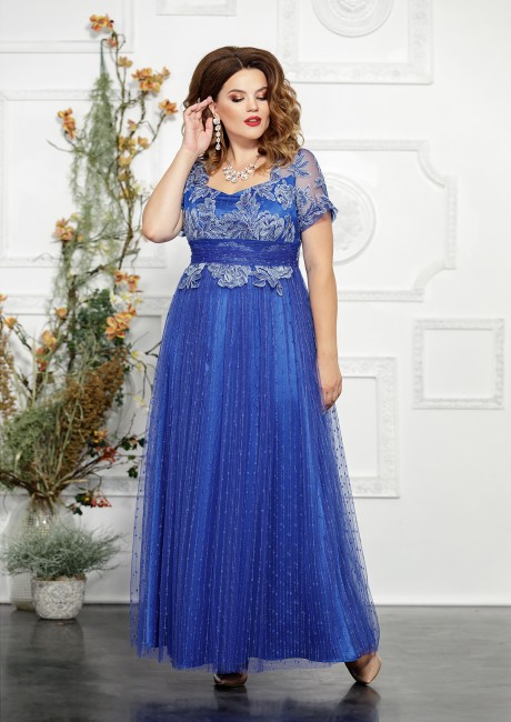 Вечернее платье Mira Fashion 4827-2 синий размер 48-52 #1