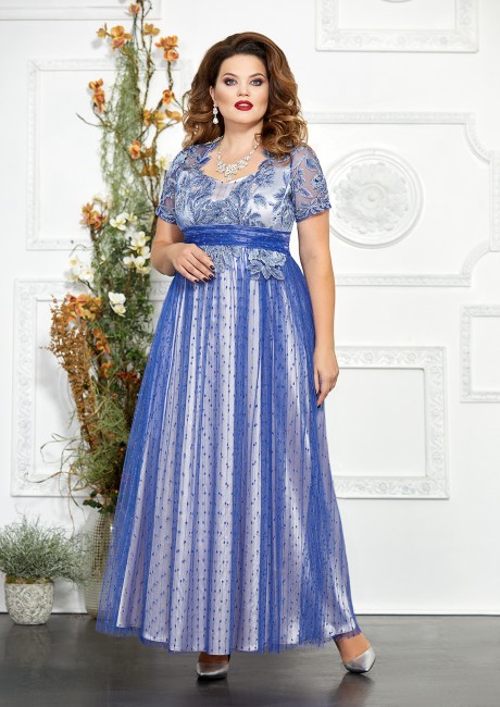 Вечернее платье Mira Fashion 4827-3 голубой размер 48-52 #1