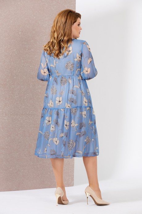 Вечернее платье Mira Fashion 4978 голубой размер 50-56 #3