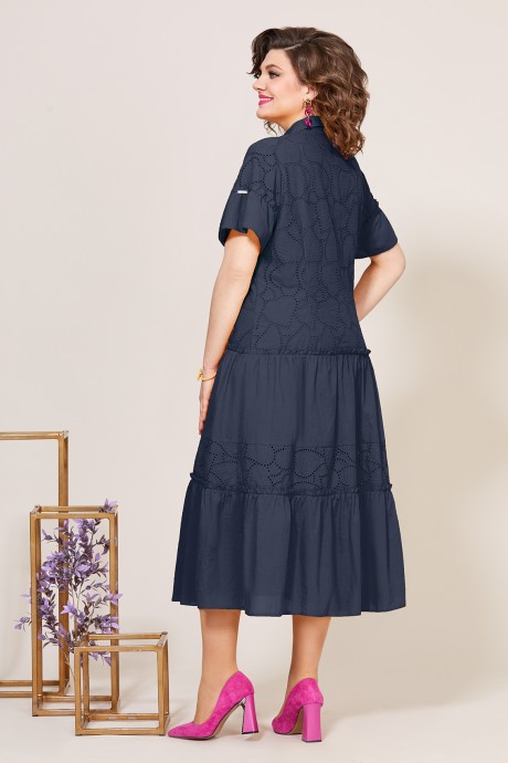 Платье Mira Fashion 5275 темно-синий размер 48-62 #2