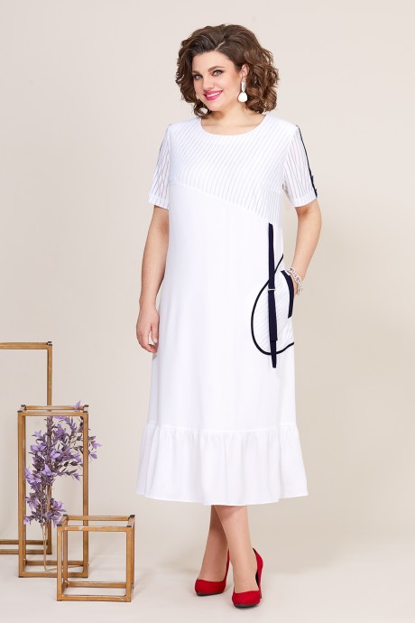 Платье Mira Fashion 5265 белый размер 58-60 #1