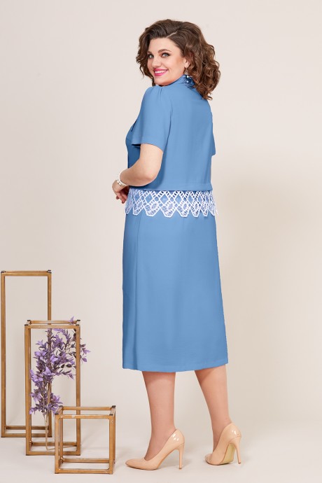 Платье Mira Fashion 5245-2 голубой размер 50-56 #2
