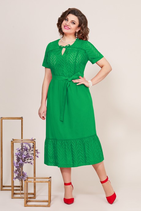 Платье Mira Fashion 5238-3 зеленый размер 56-62 #1