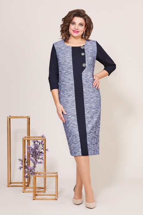 Платье Mira Fashion 5213 темно-синий размер 56-62 #1