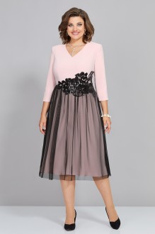 Вечернее платье Mira Fashion 5316 розовый, чёрный #1