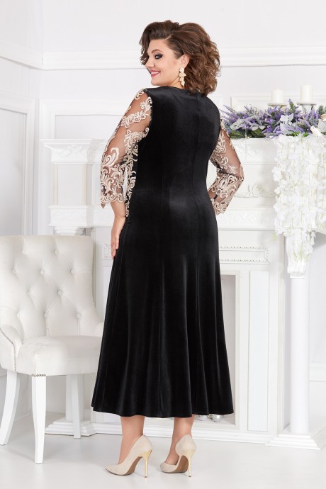 Вечернее платье Mira Fashion 5330 черный размер 50-64 #2