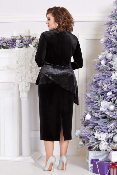 Вечернее платье Mira Fashion 5350 черный размер 50-56 #2