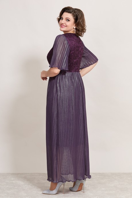 Вечернее платье Mira Fashion 5357 фиолетовый размер 50-56 #3
