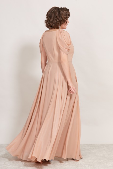 Вечернее платье Mira Fashion 5383-3 персик размер 50-62 #2