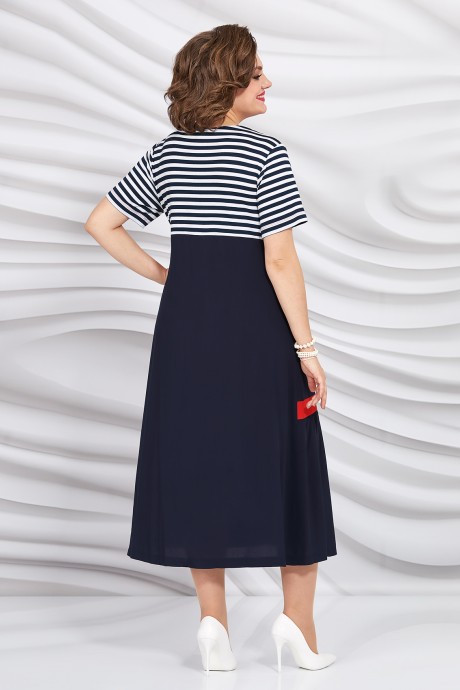 Платье Mira Fashion 5384 полоска, разноцветный размер 56-62 #3