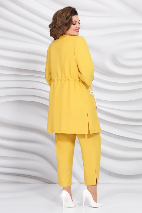 Костюм/комплект Mira Fashion 5396 -1 бело-желтый размер 56-60 #5