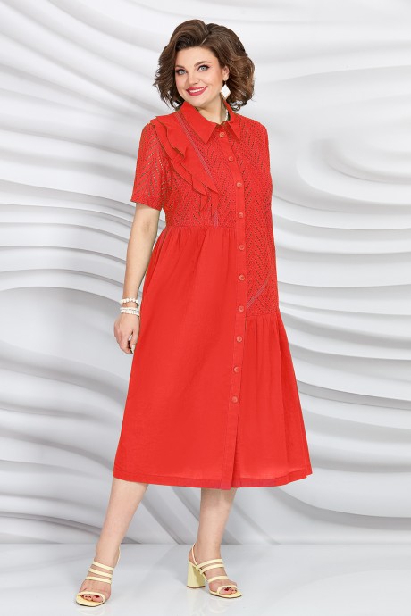 Платье Mira Fashion 5405-2 красный размер 56-62 #1