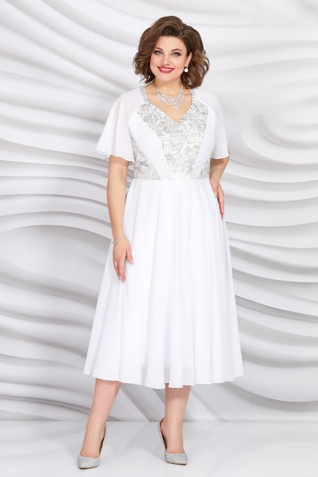 Вечернее платье Mira Fashion 5416 белый размер 50-56 #2