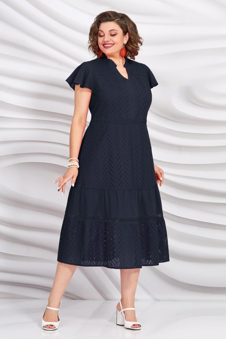 Вечернее платье Mira Fashion 5420-3 Темно-синий размер 50-56 #1