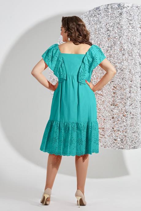 Платье Mira Fashion 5434 -5 бирюзовый размер 50-56 #3
