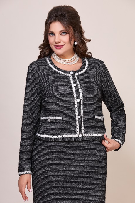 Костюм/комплект Mira Fashion 5591 двойка черно-белый размер 50-56 #2