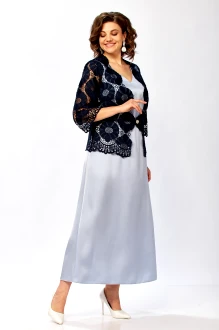 Костюм Mira Fashion 5681 двойка серо-голубой