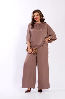 Брючный костюм Mira Fashion 5752 двойка капучино