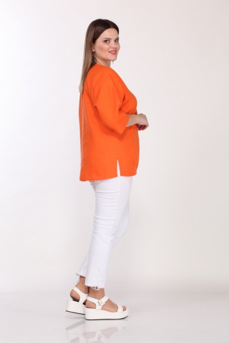 Блузка Джерза 0200 оранж размер 52-56 #5