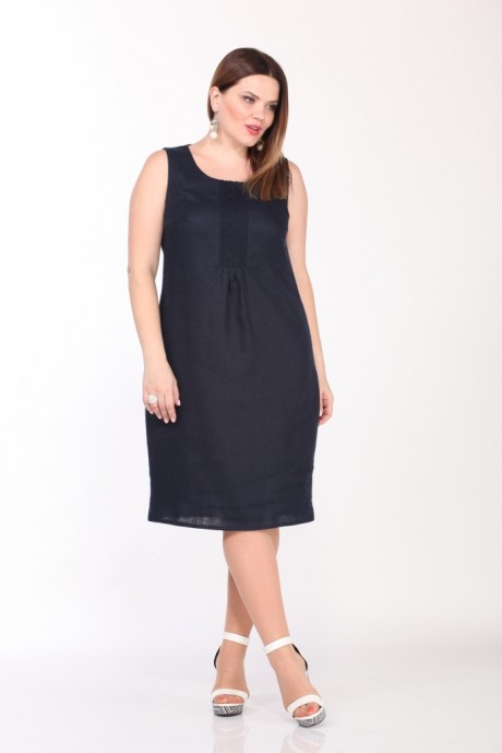 Платье Джерза 1292 тёмно-синий размер 48-52 #3