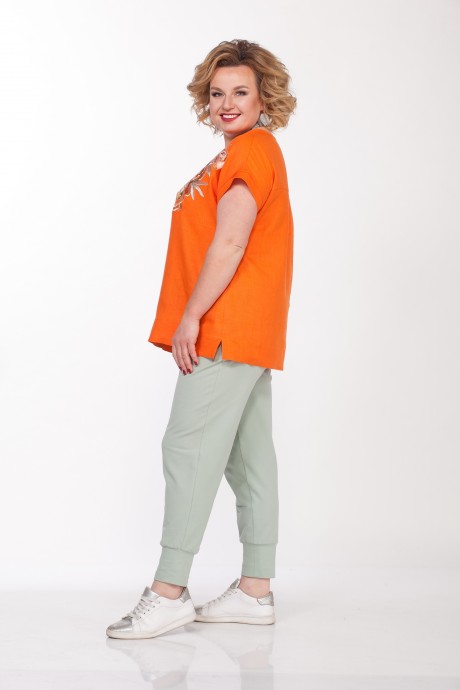 Блузка Джерза 024 оранжевый размер 52-56 #5
