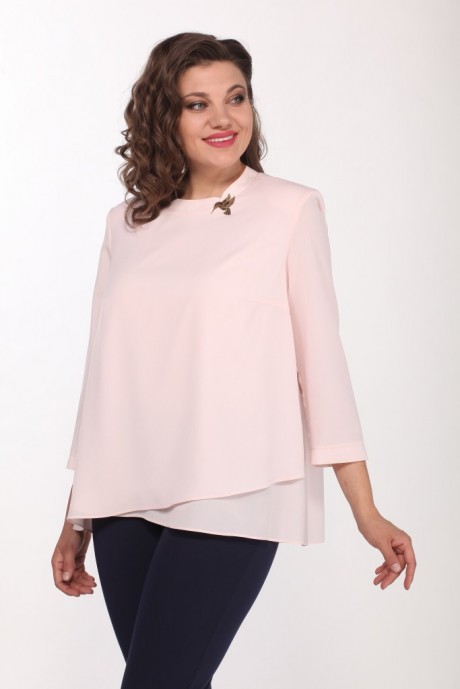 Блузка Джерза 041 розовый размер 50-54 #3