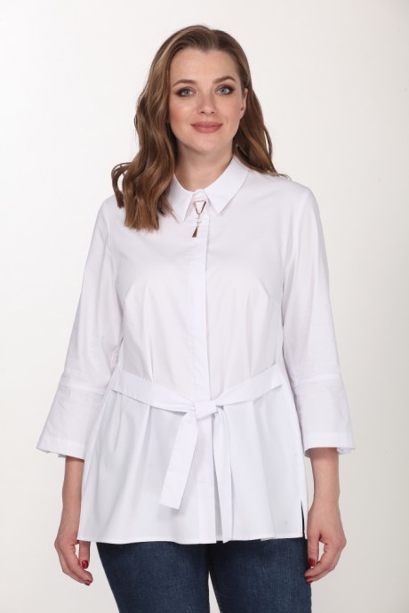 Блузка Джерза 029 белый размер 54-58 #2
