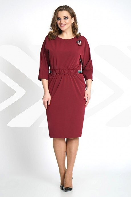 Платье OLegran Д-524 бордо размер 46-52 #1