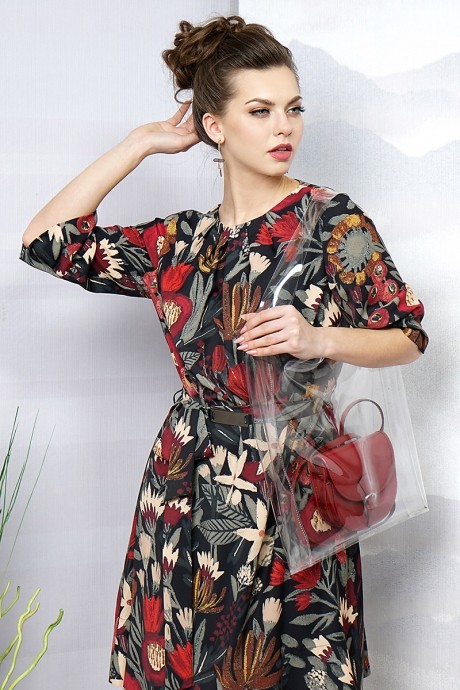 Платье OLegran O-664 цветочный размер 46-50 #2