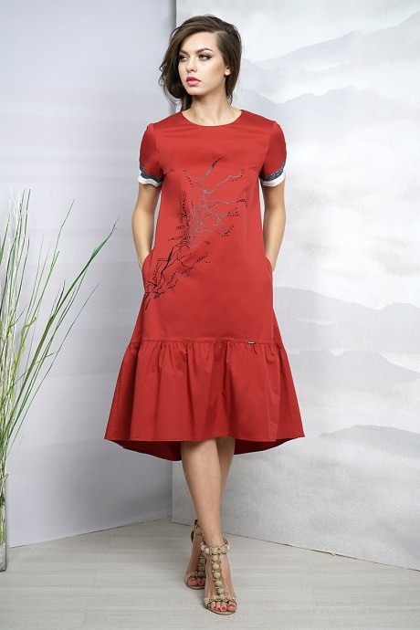 Платье OLegran О-675 кр размер 44-48 #1