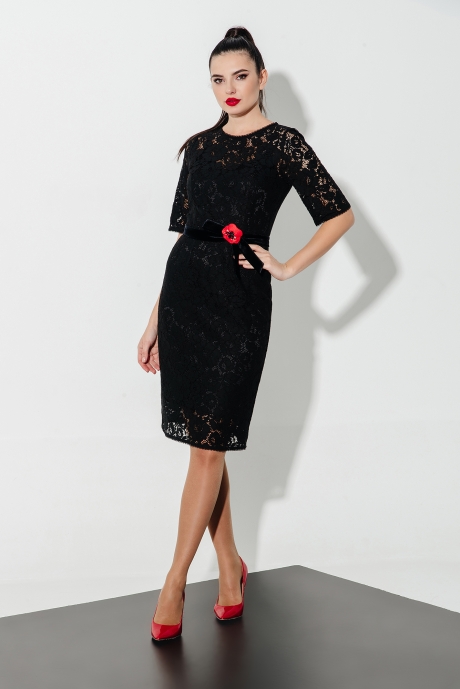 Вечернее платье OLegran Д-611 черный размер 44-48 #1