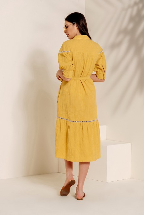 Платье OLegran 643 желтый размер 44-48 #2