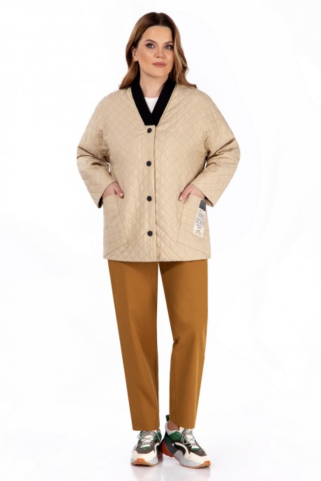 Куртка OLegran 3996-1 бежевый размер 46-52 #2