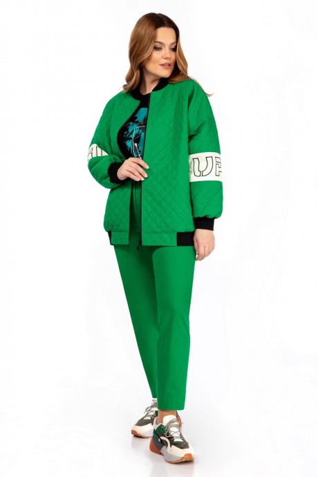 Куртка OLegran 3987-1 зеленый размер 46-52 #2