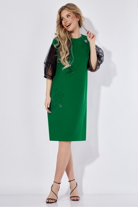 Платье OLegran L-921з зеленый размер 46-52 #2