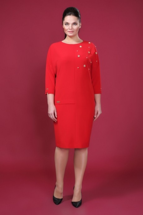 Платье Магия Моды 997 красный размер 56-62 #1
