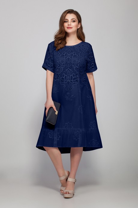 Платье Магия Моды 1407 темно-синий размер 50-56 #1