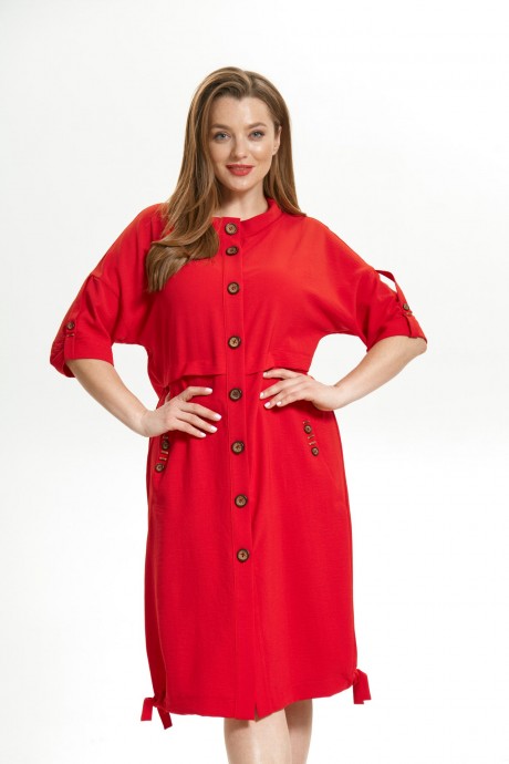 Платье Магия Моды 1717 красный размер 52-58 #1